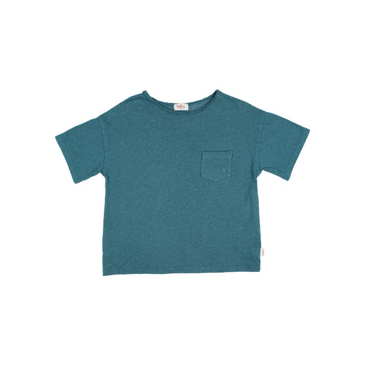 Pocket Linen Tshirt green lake