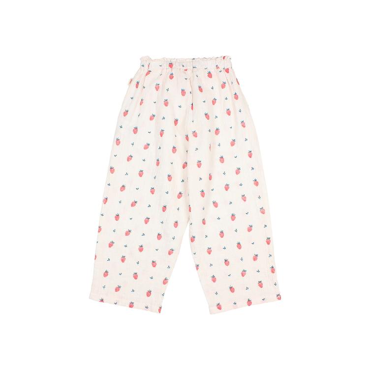 Strawberry pants cream pink