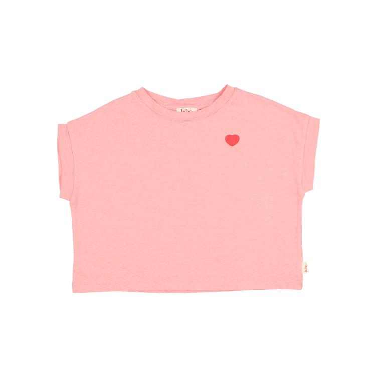 Bisous T shirt sugar pink