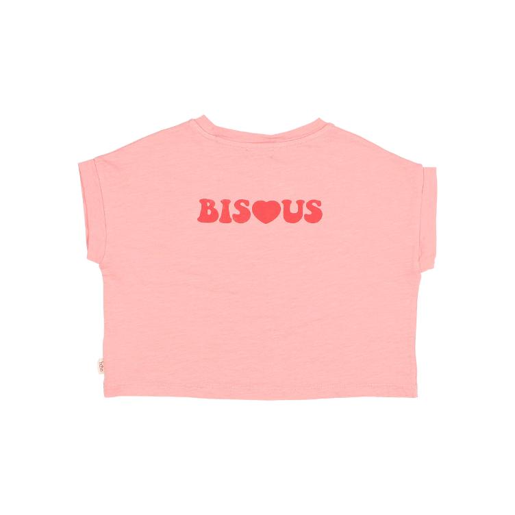 Bisous T shirt sugar pink - 0