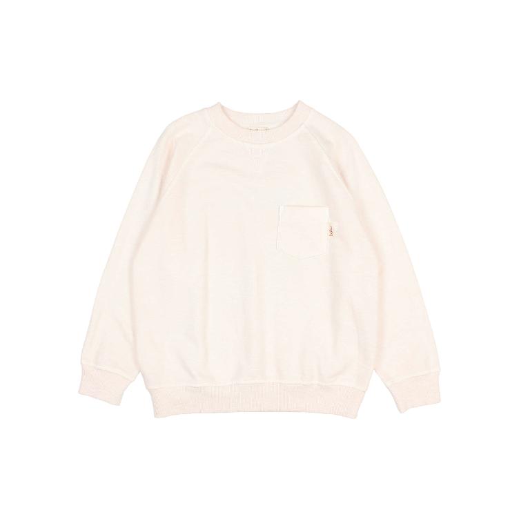 Pocket sweatshirt cream pink