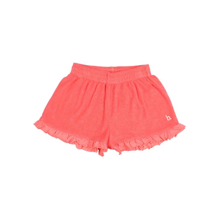 Terry girly shorts coral