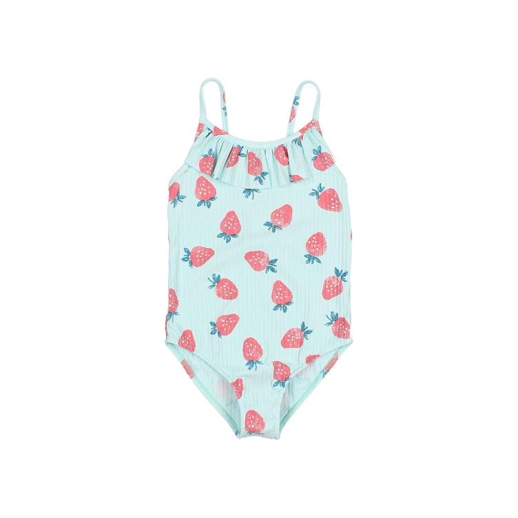 Strawberry maillot aqua