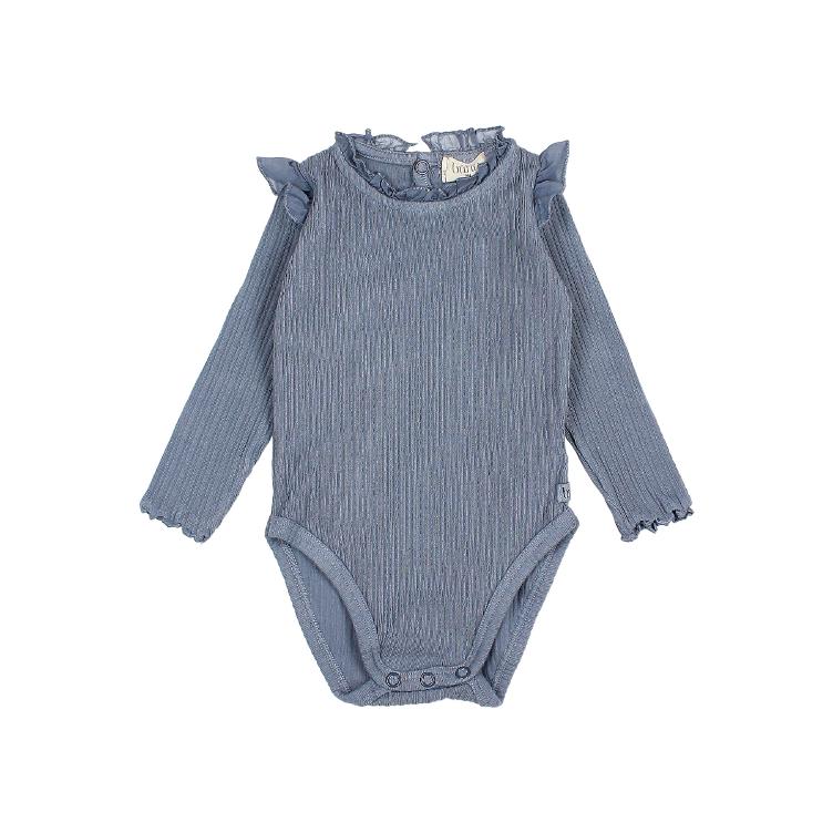 BB warm rib bodysuit artic blue