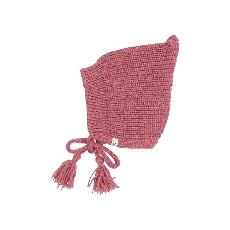 BB soft knit hat blush