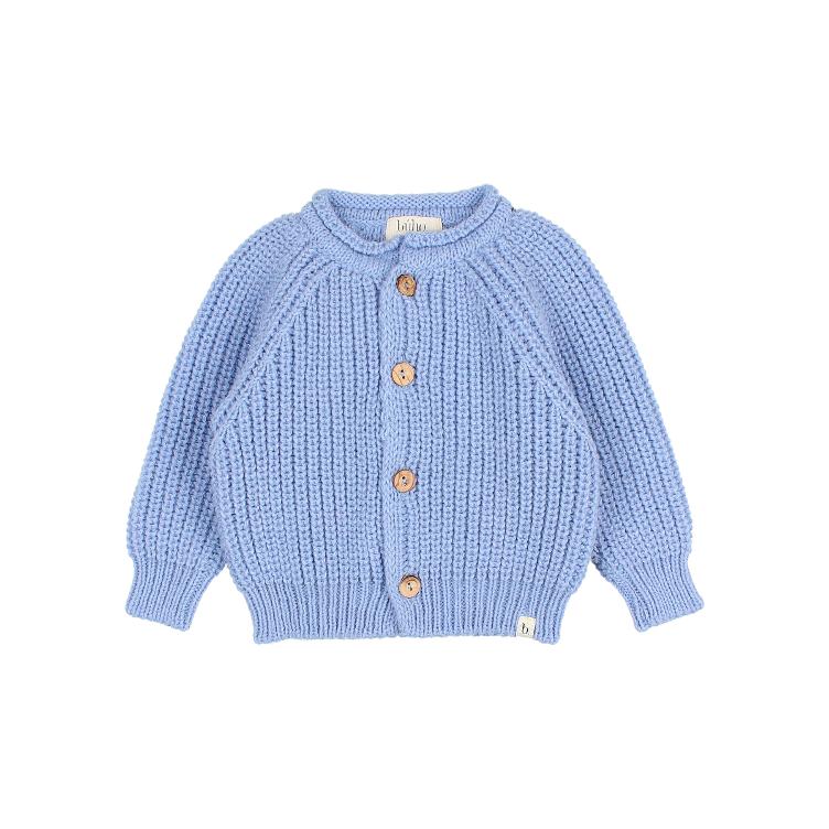 BB soft knit cardigan soft blue