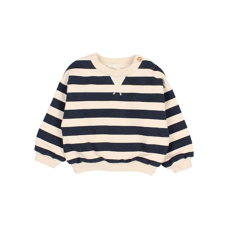 BB stripes sweatshirt ivory