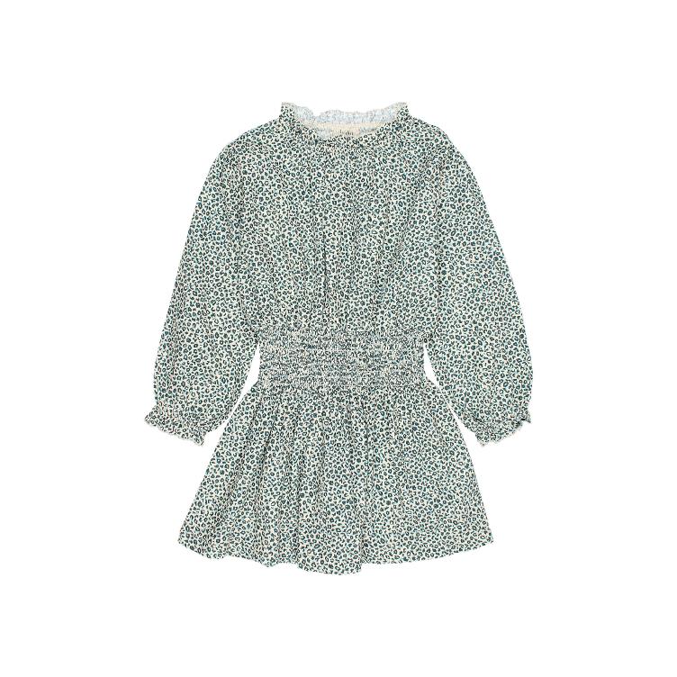 Speckle dress alpine green