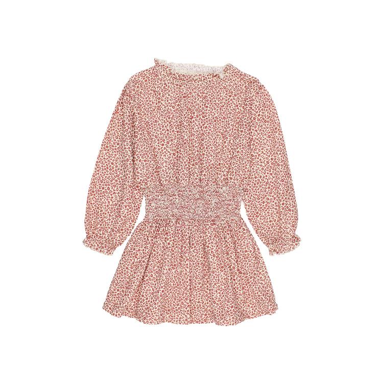 Speckle dress burgundy