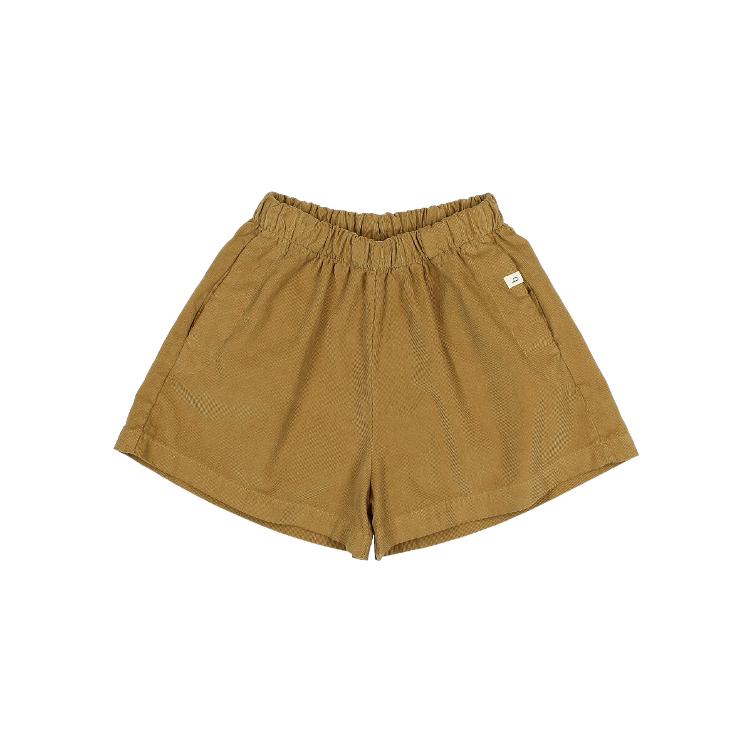 soft velour skirt short ocre