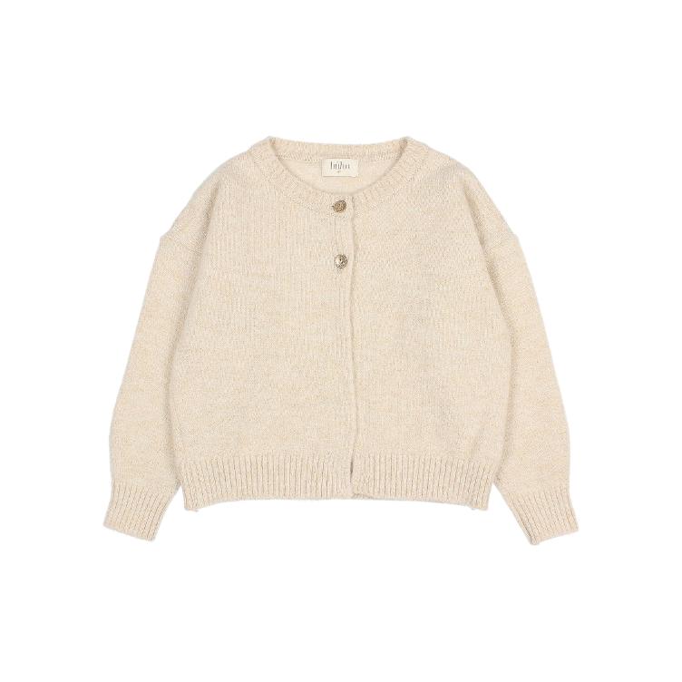 lurex cardigan natural