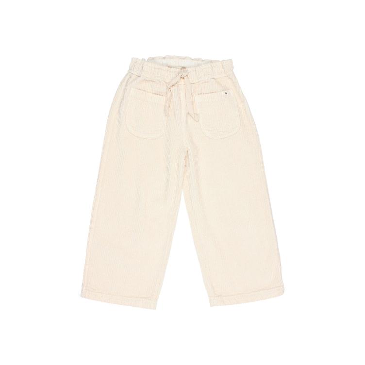 Corduroy girls pants ivory
