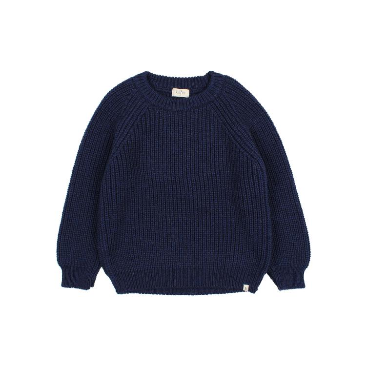 Soft knit jumper navy