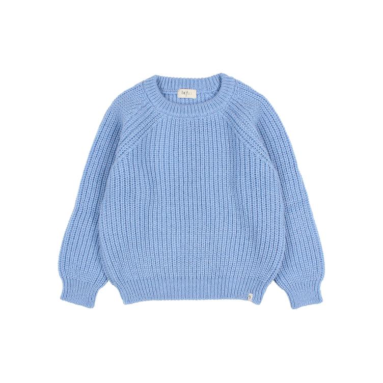 Soft knit jumper soft blue