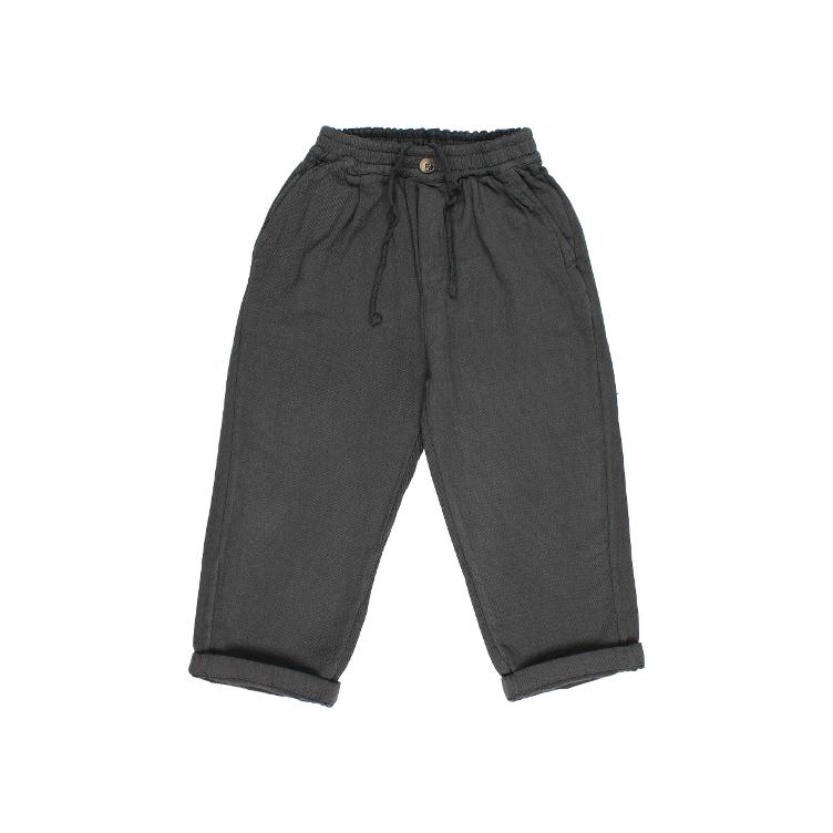 Soft velour pants navy