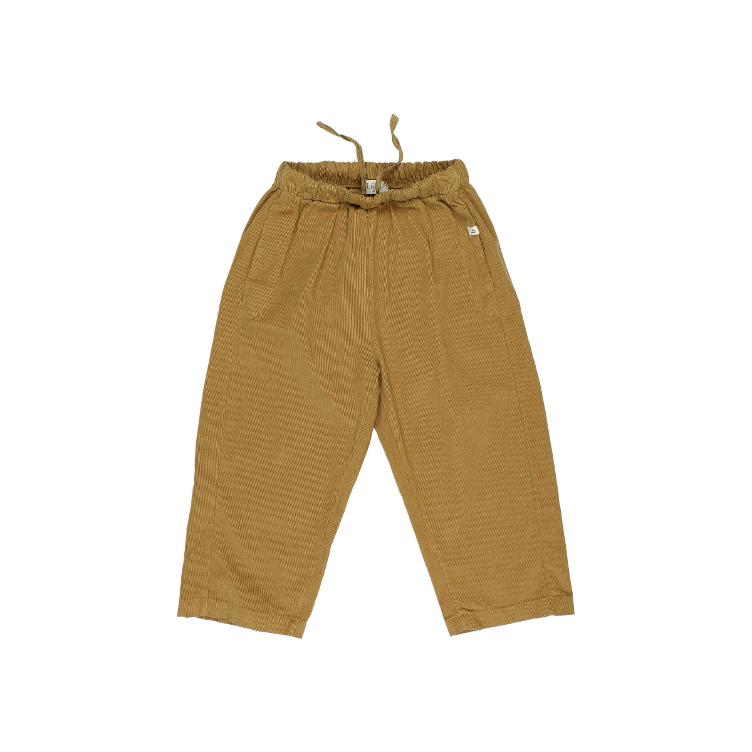 Soft velour pants ocre