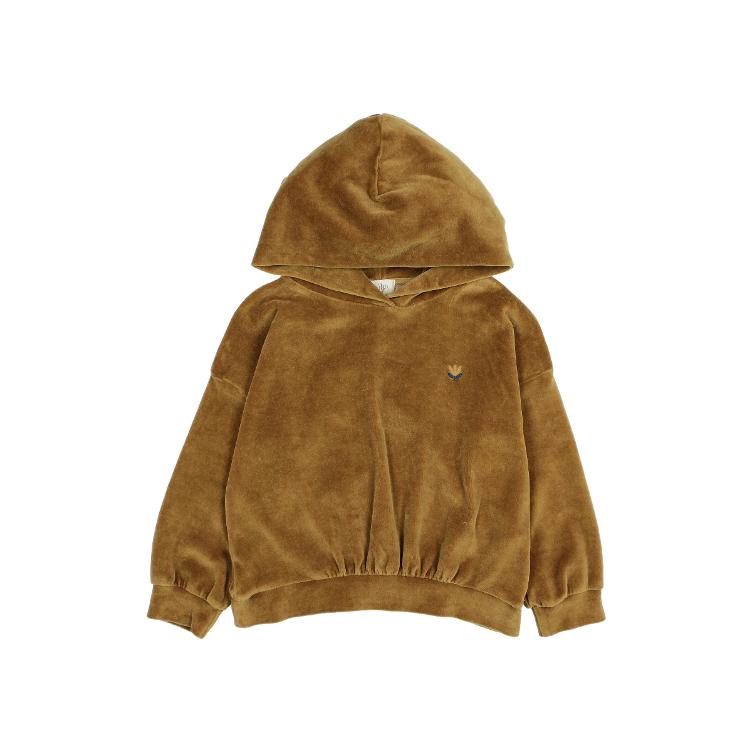 velvet sweatshirt ocre