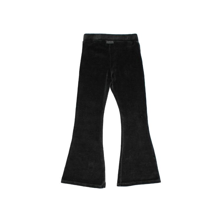 velvet legging flare antracite