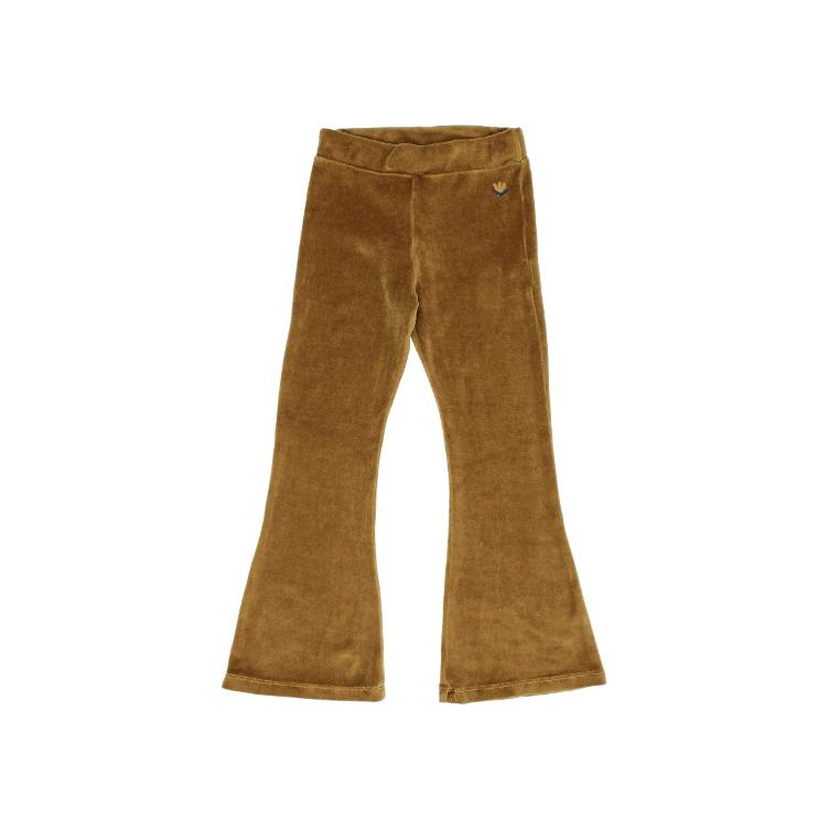 velvet legging flare ocre
