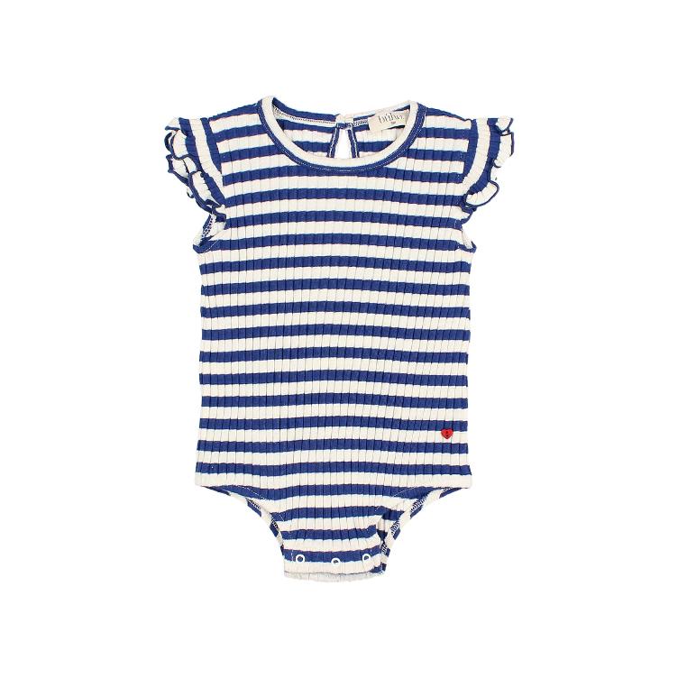 BB Fancy Rib Bodysuit Royal blue