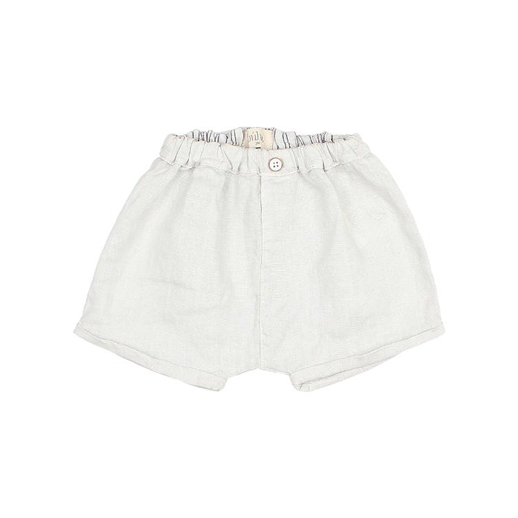 BB Linen shorts sky gray