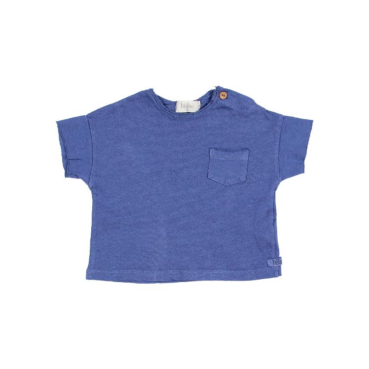 BB Pocket Linen T shirt royal blue