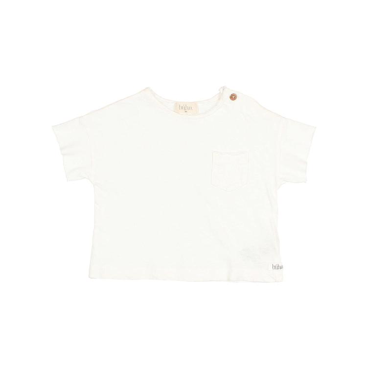 BB Pocket Linen T shirt white