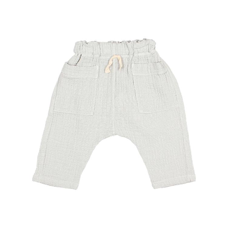 BB Muslin pants sky gray