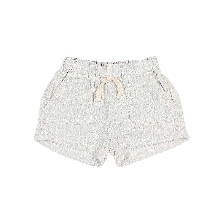 BB Muslin shorts sky gray