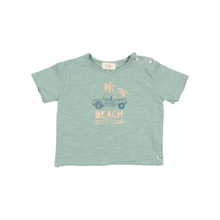 BB beach t shirt sage green
