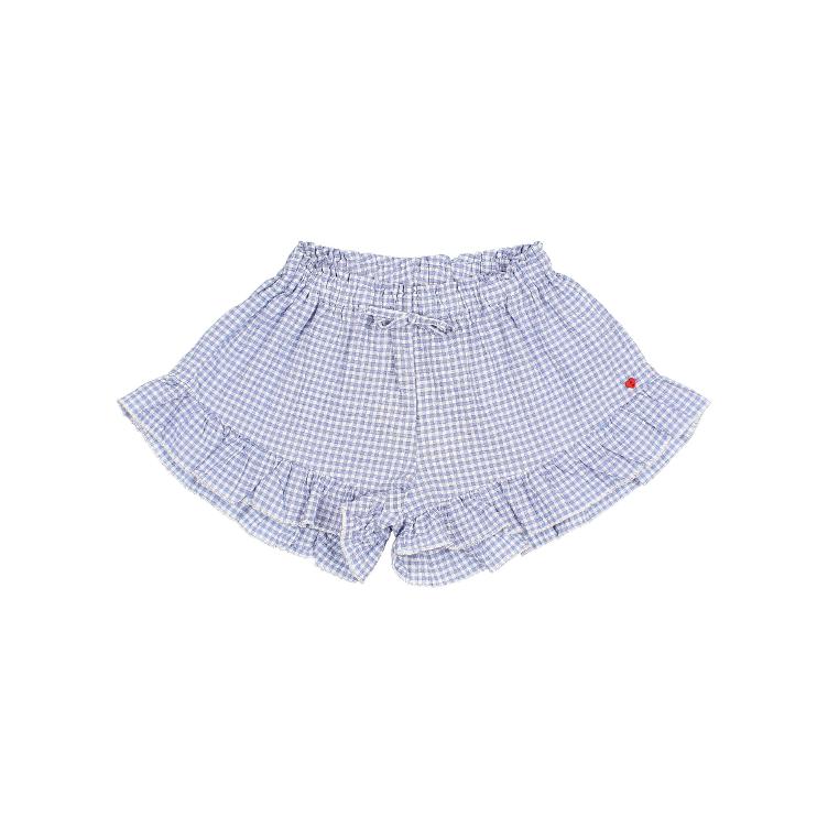 Gingham shorts royal blue