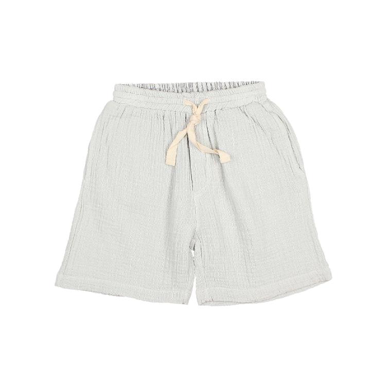 Muslin Bermuda sky gray