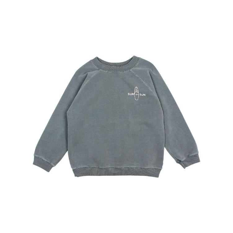 Fleece sweatshirt blue teal