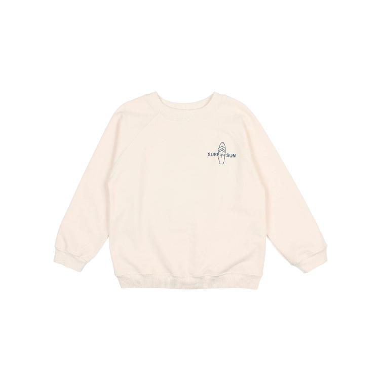 Fleece sweatshirt ivory