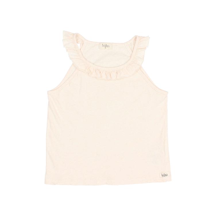 Girly linen top ivory
