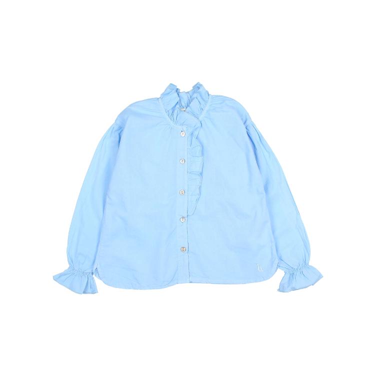 Voile blouse provence blue