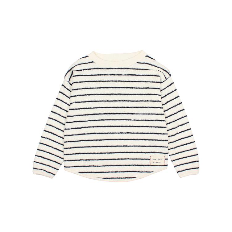 Terry stripes sweatshirt nuit