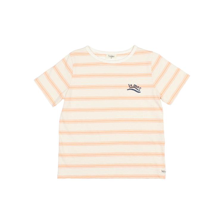 Stripes T shirt apricot
