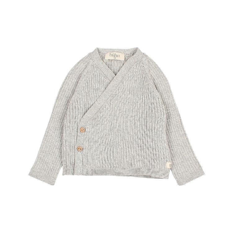 NB Crossed Cardigan light grey