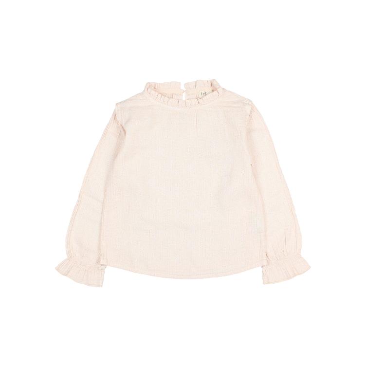 Lurex blouse cream pink