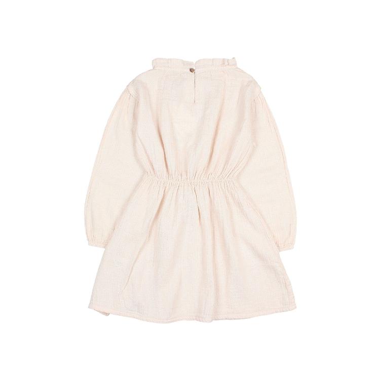 Lurex dress cream pink