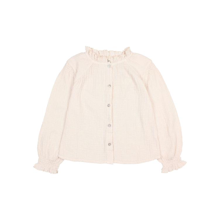 boble plumeti blouse cream pink