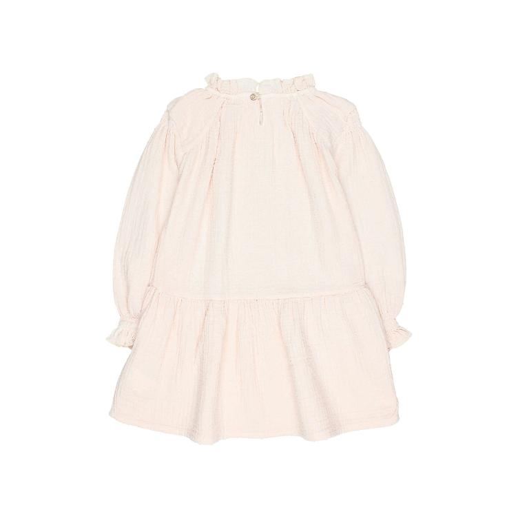 boble plumeti dress cream pink