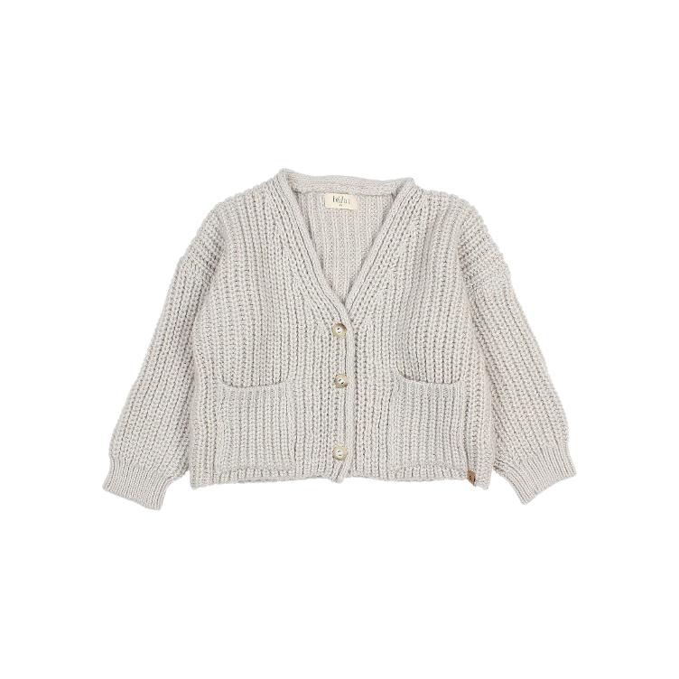 pockets cardigan light grey