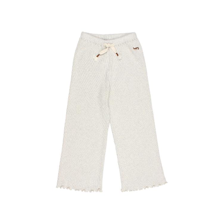 soft rib pants light grey