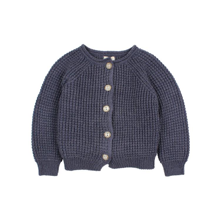 soft knit cardigan navy