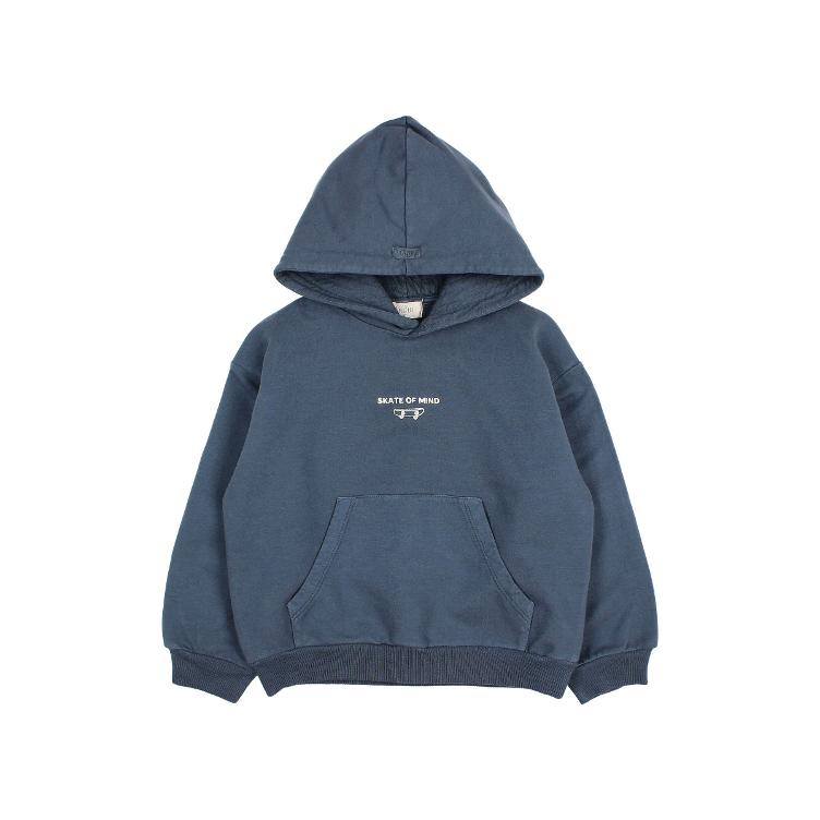 fleece hoodie sweatshirt antic blue