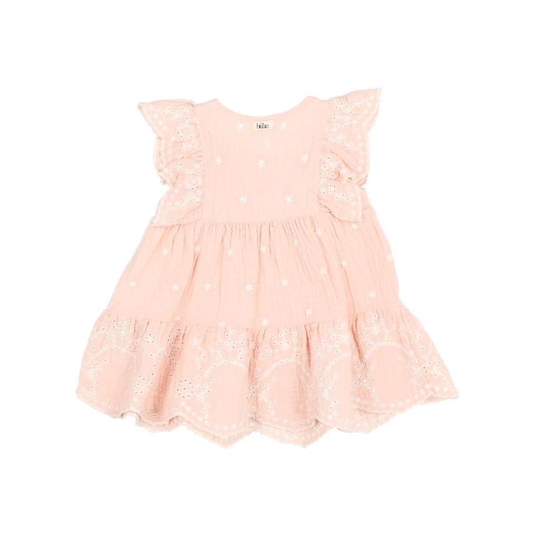 BB embroidery dress light pink