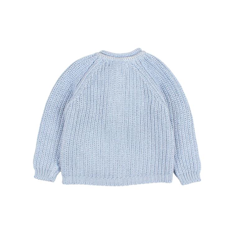 BB cotton knit cardigan placid blue - 0