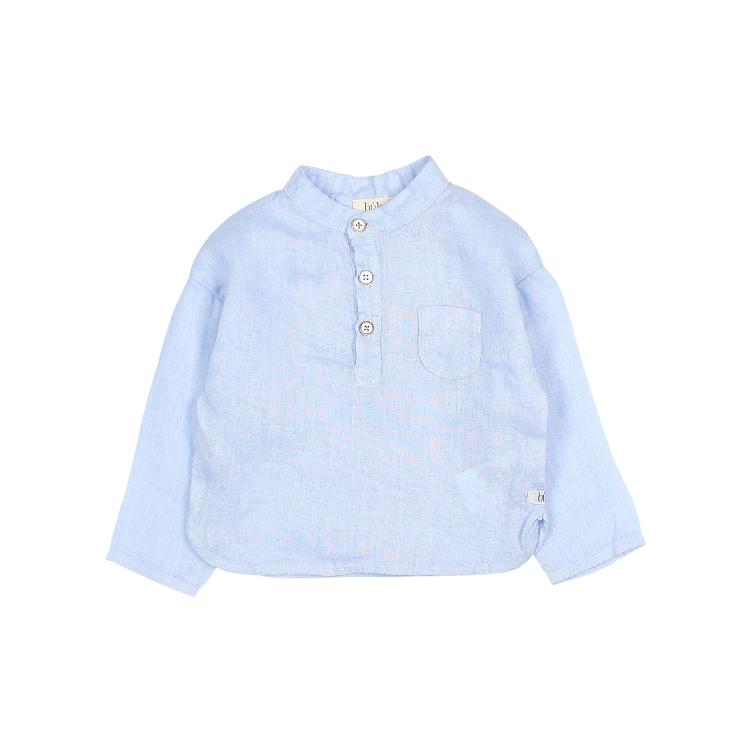 BB linen kurta shirt placid blue
